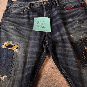 Polo Ralph Lauren Dark Blue Distressed Jeans